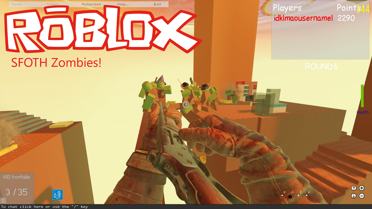 Players face zombies on a version of the SFOTH map