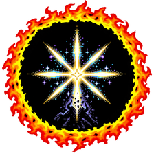 Luminaire badge art