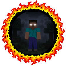 Removed Herobrine badge art
